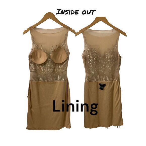 Terani Conture Rhinestone Cocktail Evening Holiday Dress Size 4 - Picture 6 of 16